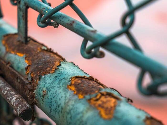 Rusty iron fence Rusty iron fence